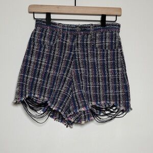 IRO Stylish Women's Plaid Shorts Size 32 (2 US)